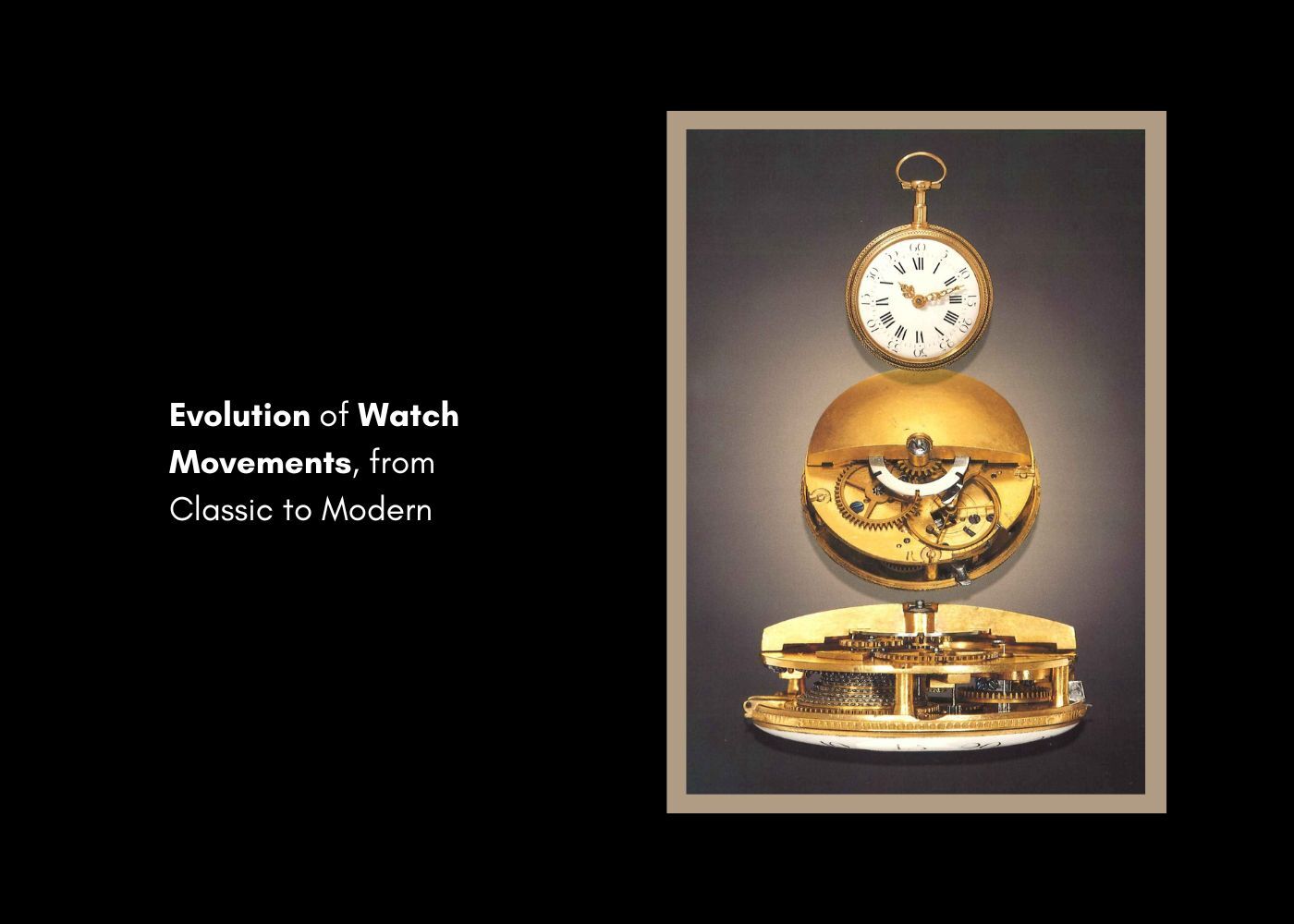 Evolution of Watch Movements