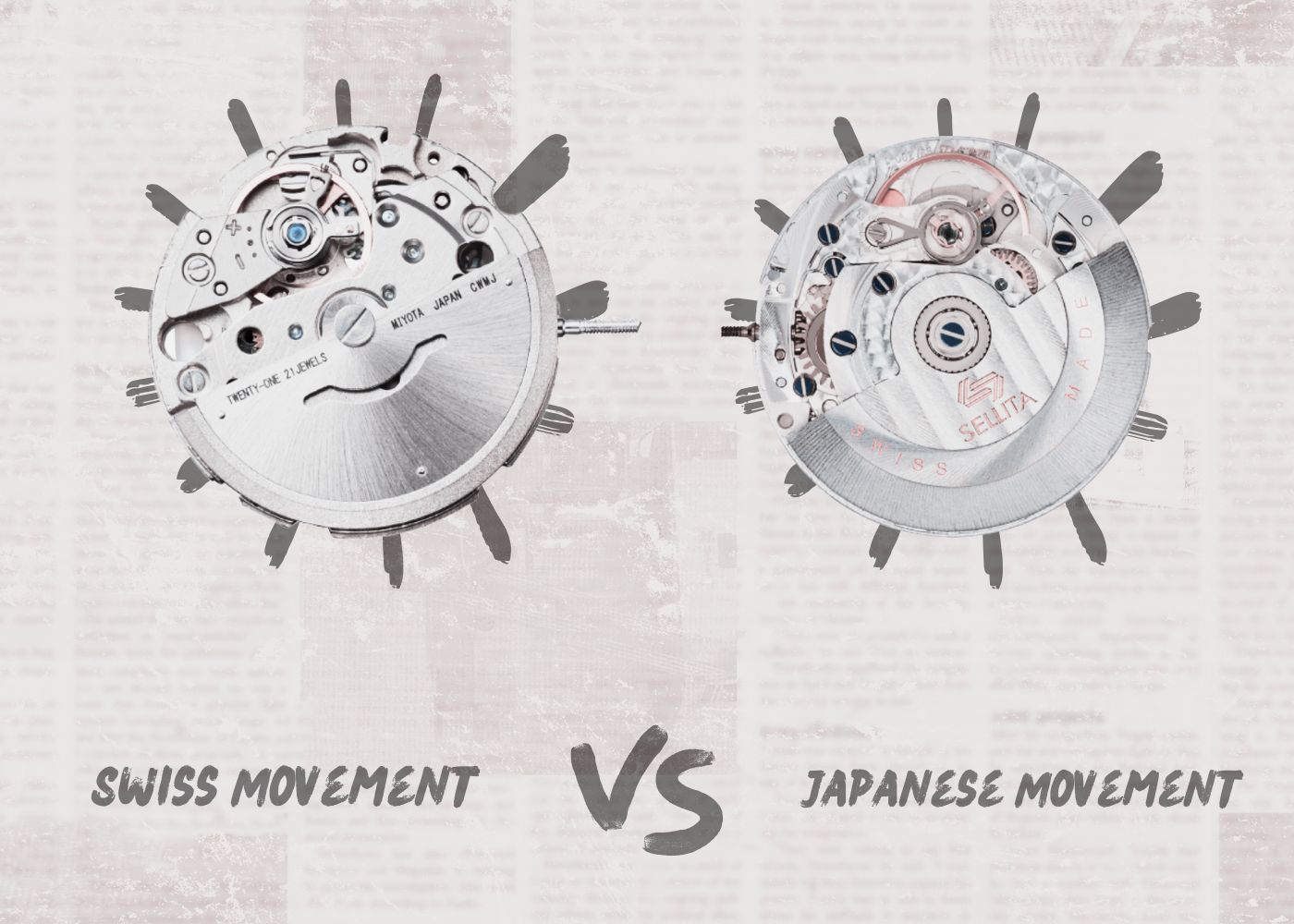 Swiss Movement vs Japanese Movement