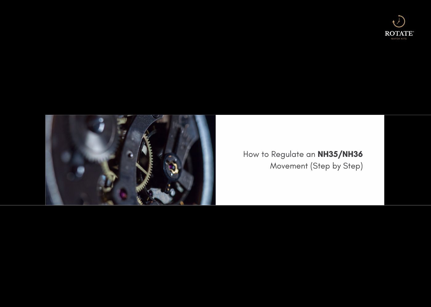 Regulate an NH35 or NH36 Movement Step by Step