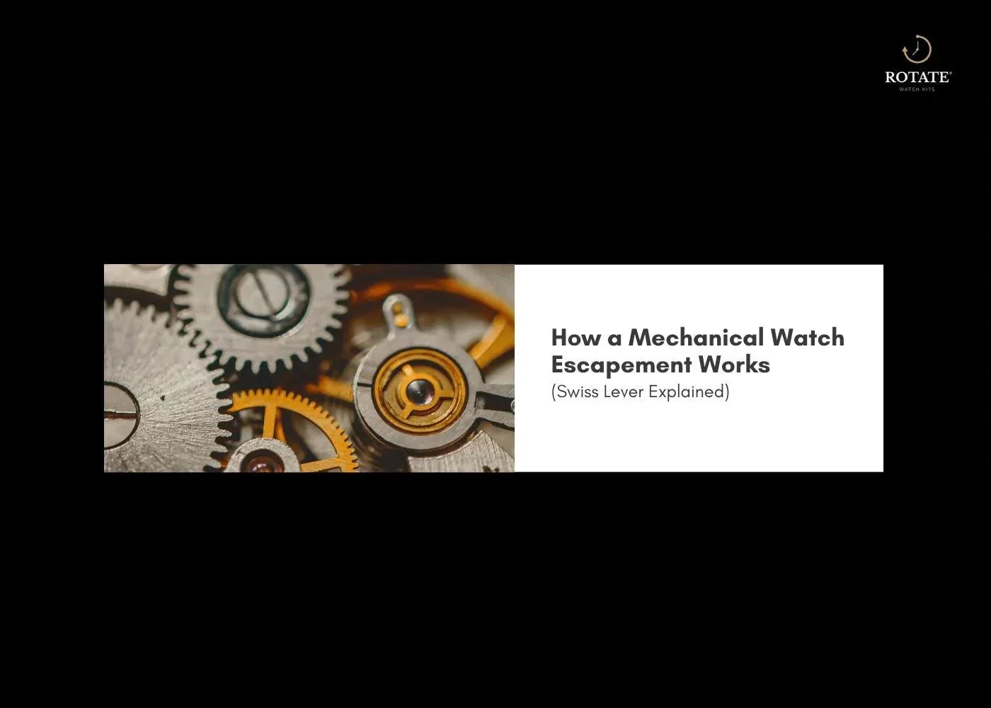 How a Mechanical Watch Escapement Works (Swiss Lever Explained)