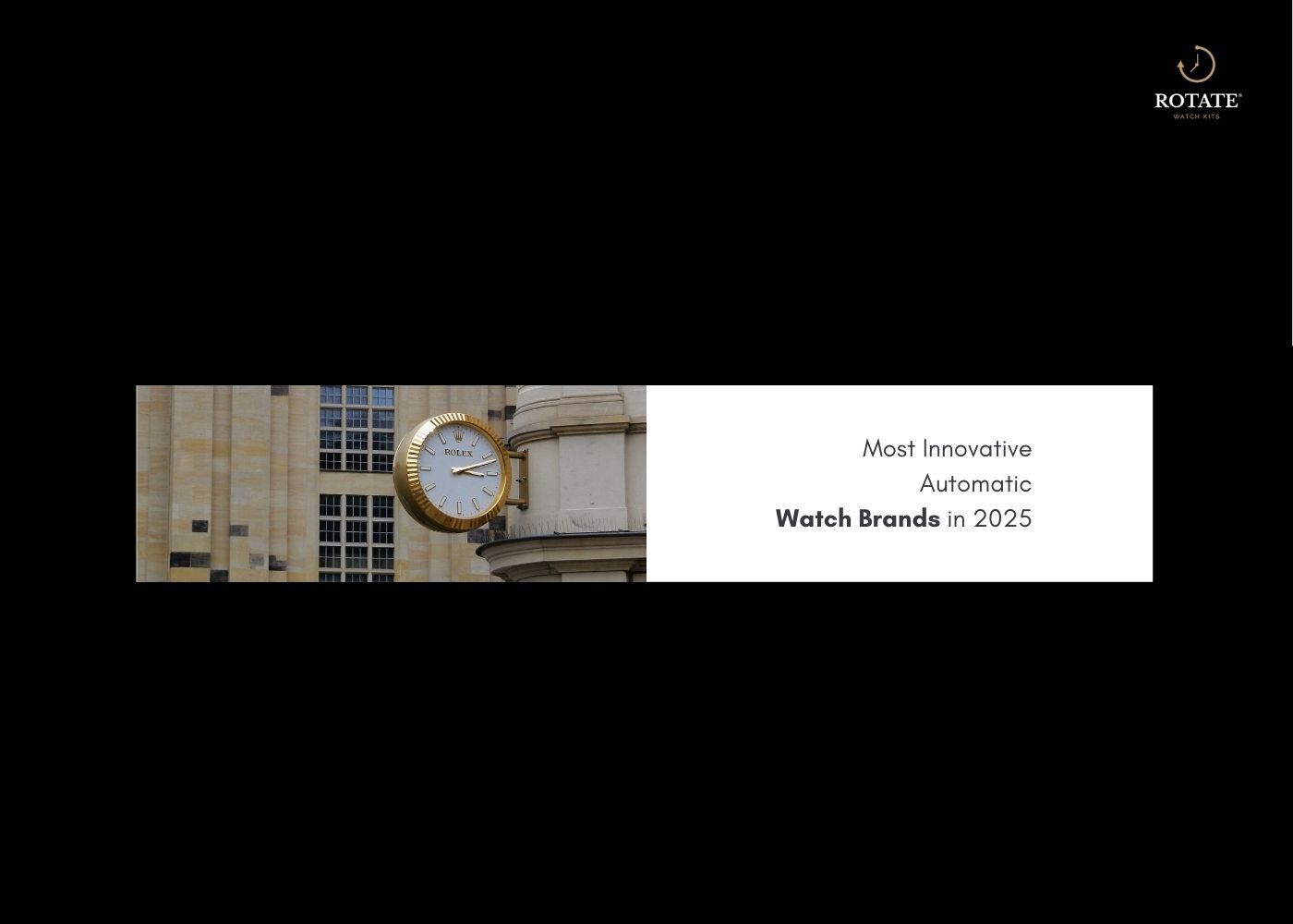 most innovative automatic watch brands