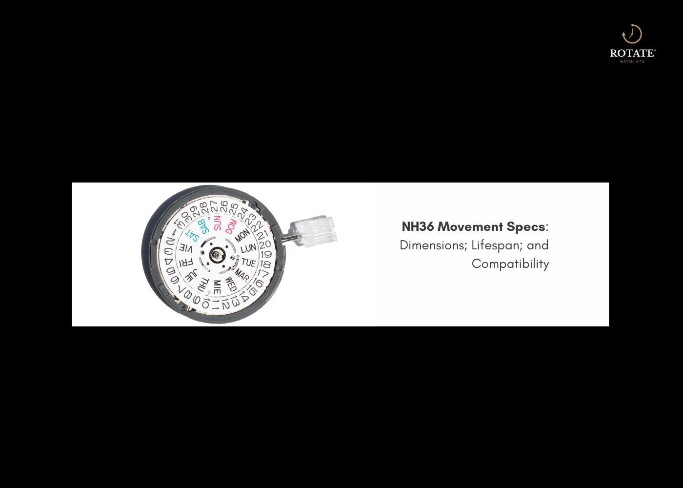 NHページ NH36 Movement Specs Guide | Dimensions & Compatibility