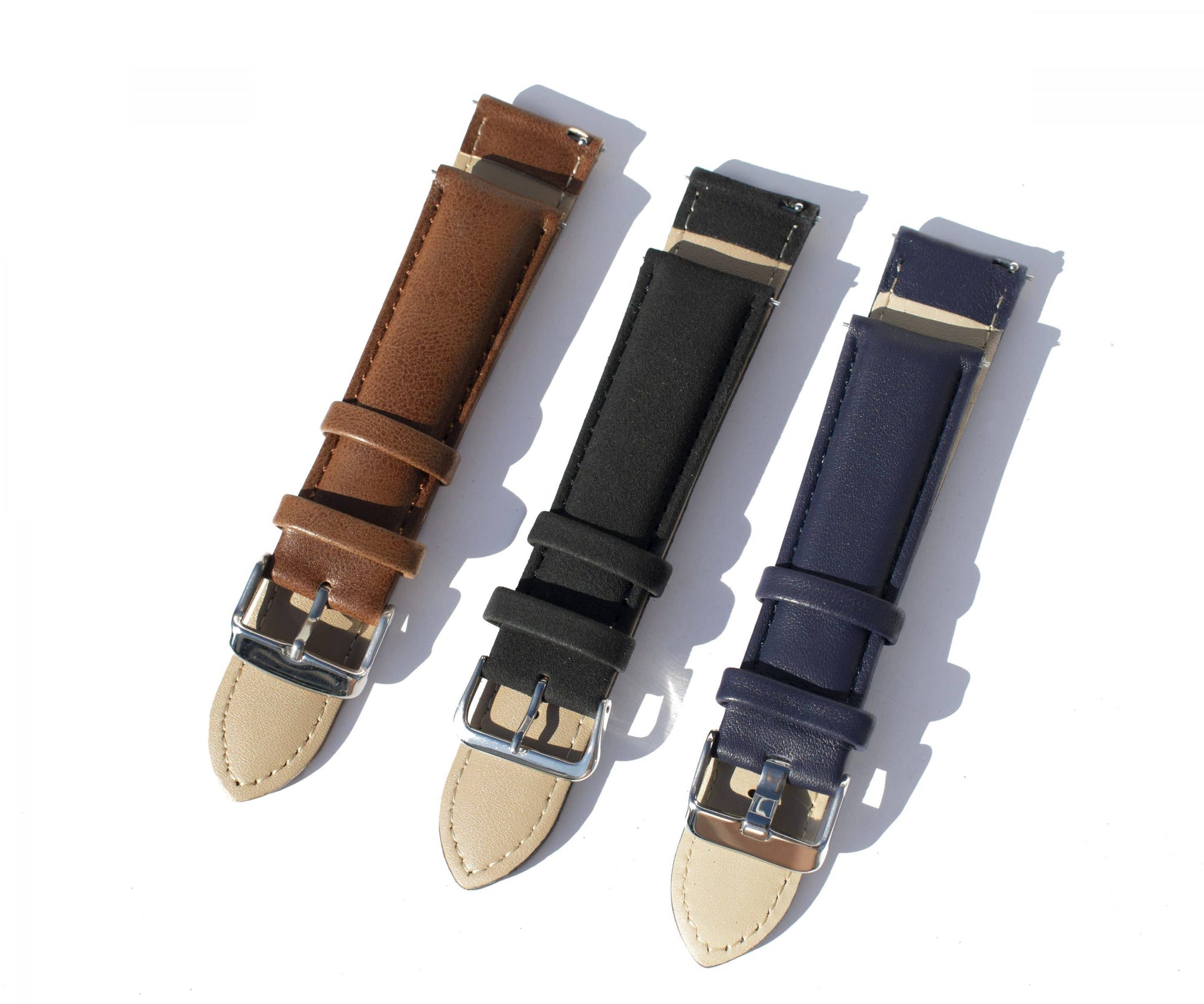 QuickRelease Genuine Leather Watch Straps Rotate Watches