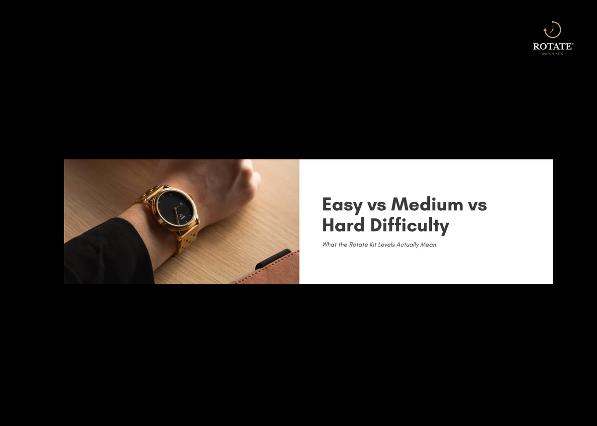 What Rotate Watch Kit Difficulty Levels Actually Mean