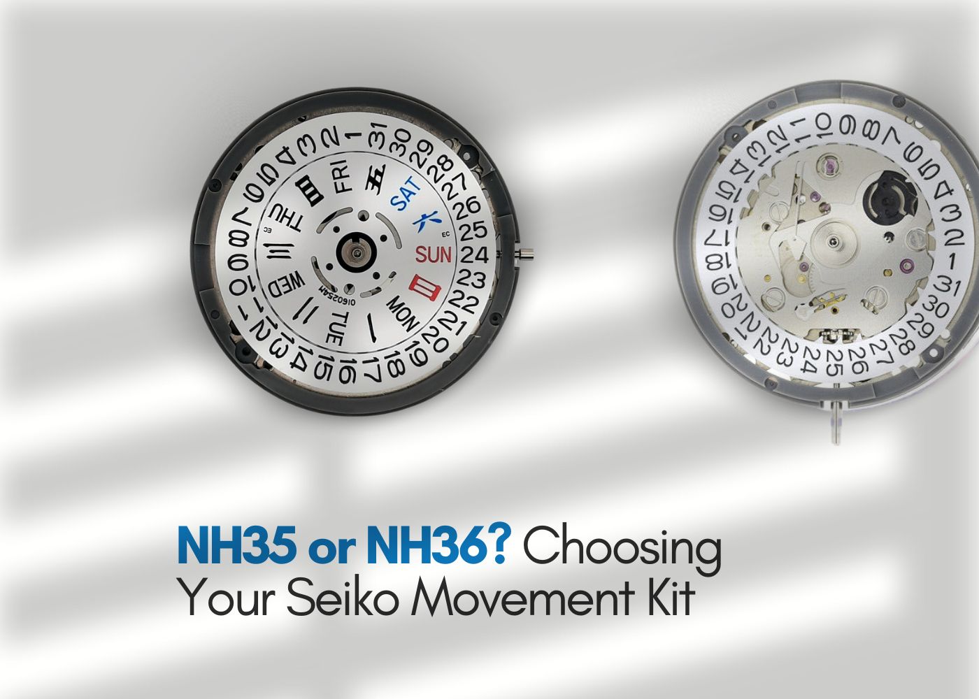 NH35 or NH36 Seiko Movement Kit