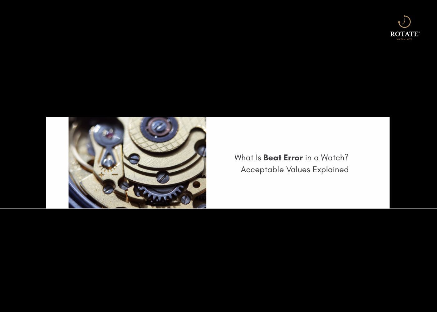 what is beat error in a watch