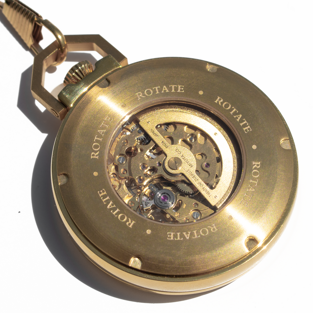 Earle Watchmaking Kit | DIY Gold Pocket Watch Kit | Rotate Watches