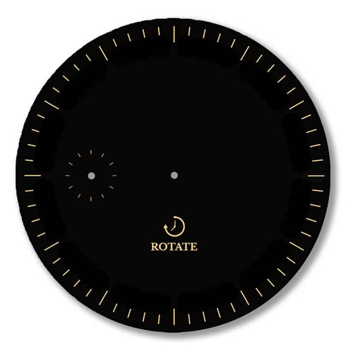 Black & Gold Minimalist Dial | Rotate Watches