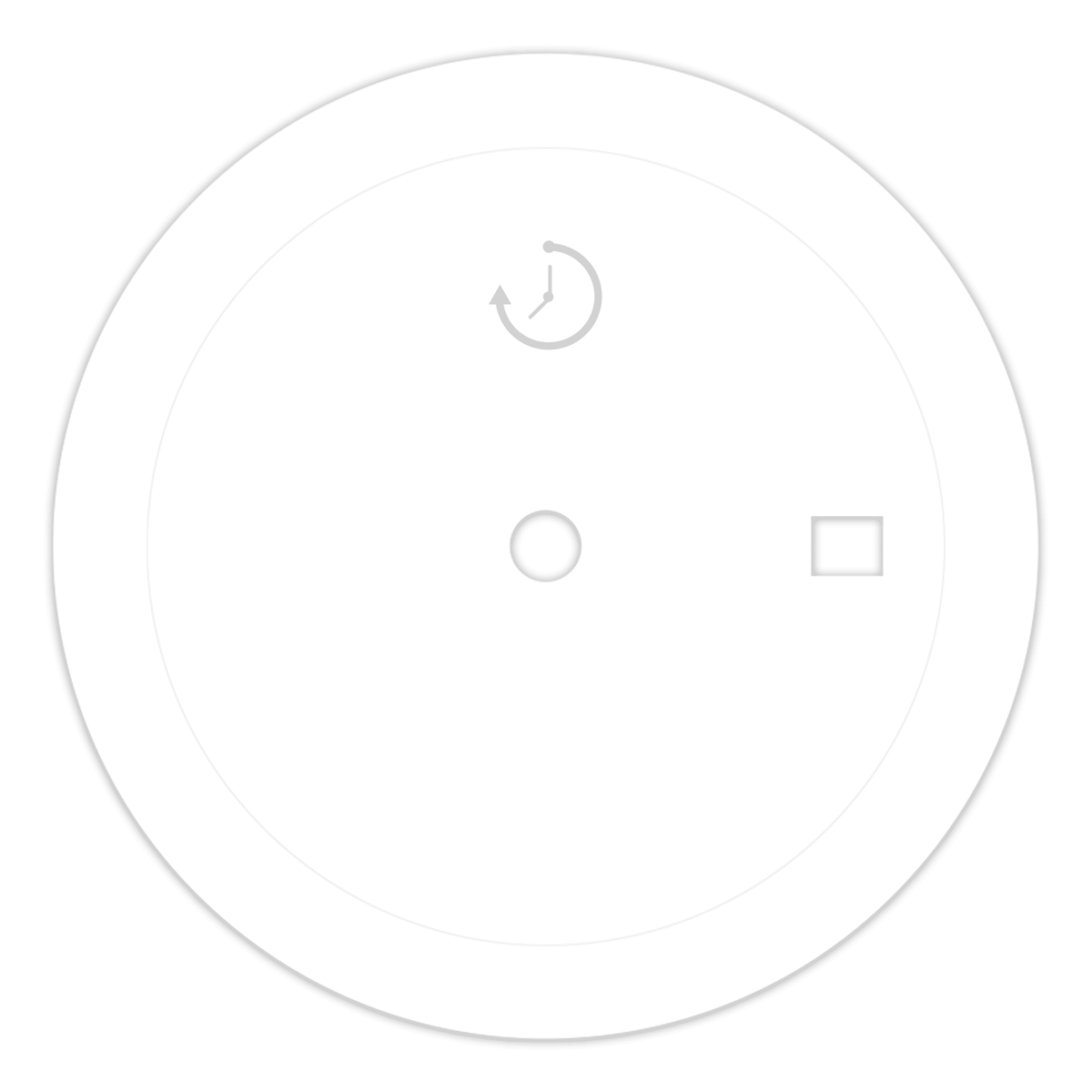 Raised Pure White Dial | DIY Watch Dial | Rotate Watches